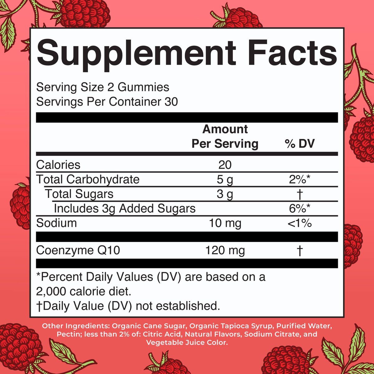 MaryRuth Organics CoQ10 Gummis | Coenzym Q10 120 mg | Vegane Gummipräparate für Herzgesundheit & Zellgesundheit | Antioxidans | Nicht-GMO | Glutenfrei | 60 Stück | 1 Monatsvorrat