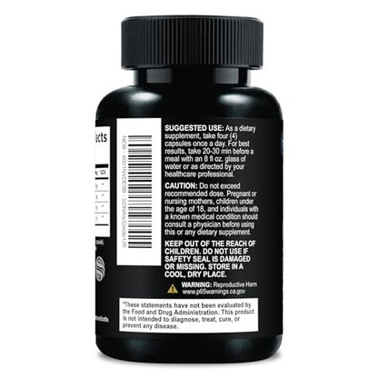 Extra Starkes Stickstoffmonoxid-Booster - 3-fache Stärke L-Arginin AKG & Citrullin Malat - Premium Pre-Workout für Männer & Frauen - Natürliche Energie & Muskelunterstützung, in den USA abgefüllt - 120 Kapseln