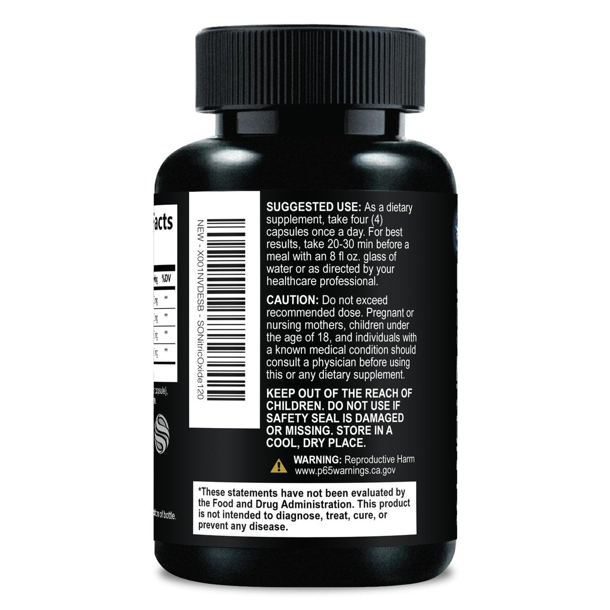 Extra Starkes Stickstoffmonoxid-Booster - 3-fache Stärke L-Arginin AKG & Citrullin Malat - Premium Pre-Workout für Männer & Frauen - Natürliche Energie & Muskelunterstützung, in den USA abgefüllt - 120 Kapseln