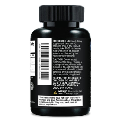 Extra Starkes Stickstoffmonoxid-Booster - 3-fache Stärke L-Arginin AKG & Citrullin Malat - Premium Pre-Workout für Männer & Frauen - Natürliche Energie & Muskelunterstützung, in den USA abgefüllt - 120 Kapseln
