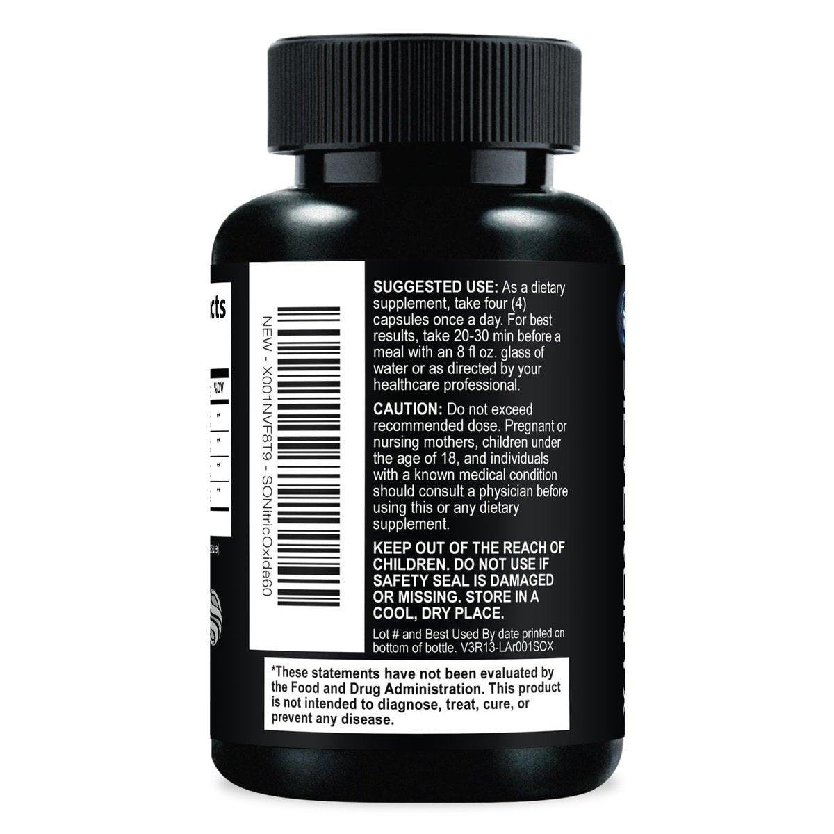 Extra Starkes Nitric-Oxid-Booster – 3-fache Stärke mit L-Arginin AKG & Citrullin Malat – Premium Pre-Workout Booster für Männer & Frauen – Natürliche Energie & Muskelunterstützung – Hergestellt in den USA – 60 Kapseln