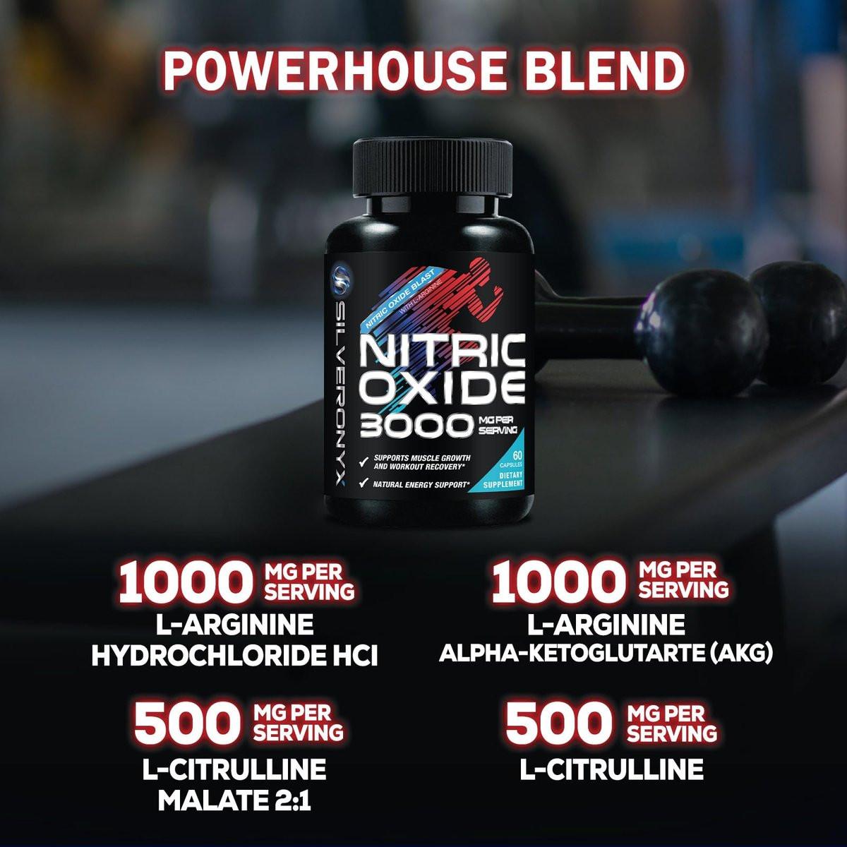 Extra Starkes Nitric-Oxid-Booster – 3-fache Stärke mit L-Arginin AKG & Citrullin Malat – Premium Pre-Workout Booster für Männer & Frauen – Natürliche Energie & Muskelunterstützung – Hergestellt in den USA – 60 Kapseln