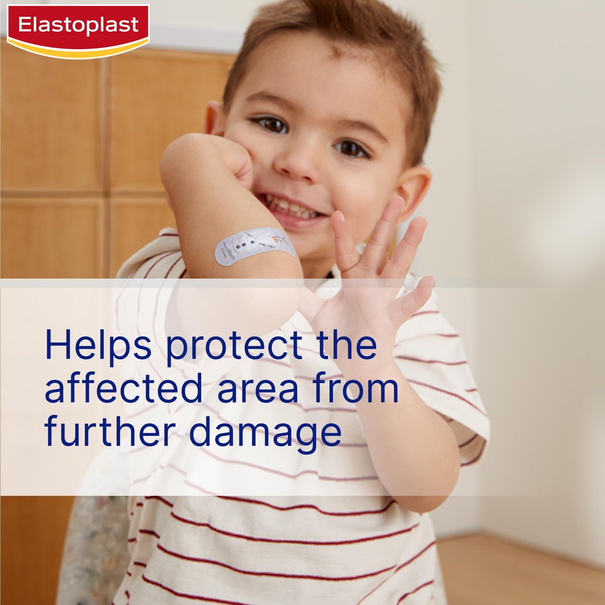 Elastoplast Disney Frozen Pflaster, gemischte Größen (16 Stück), bunt, Erste-Hilfe-Wundversorgung für Kinder mit Frozen-Motiven, hautfreundlich