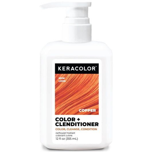Keracolor Clenditioner Kupfer – Farbdepositierender Conditioner für semi-permanentes Haarfärben, 355 ml