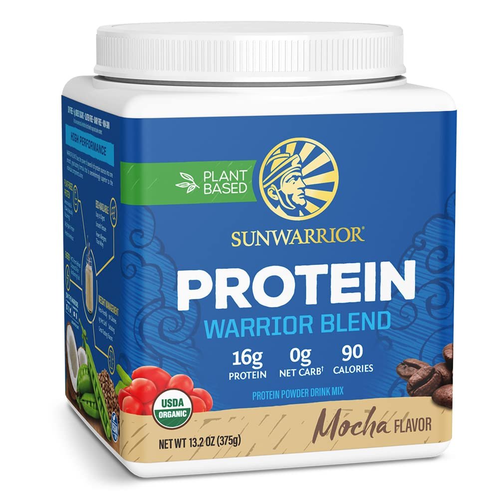 Sunwarrior Bio-Pflanzliches Proteinpulver Mokka | Veganes Bio-Protein mit BCAA-Aminosäuren, Hanfsamen & Erbsen | Ohne Soja, Milch, Füllstoffe & Glutenfrei (Mokka, 15 Portionen)