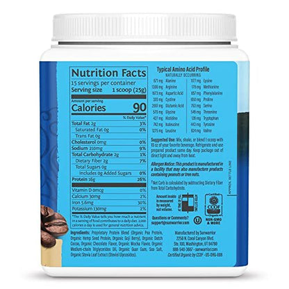 Sunwarrior Bio-Pflanzliches Proteinpulver Mokka | Veganes Bio-Protein mit BCAA-Aminosäuren, Hanfsamen & Erbsen | Ohne Soja, Milch, Füllstoffe & Glutenfrei (Mokka, 15 Portionen)