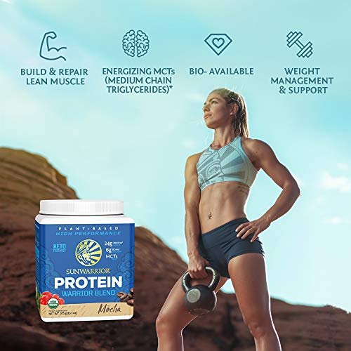 Sunwarrior Bio-Pflanzliches Proteinpulver Mokka | Veganes Bio-Protein mit BCAA-Aminosäuren, Hanfsamen & Erbsen | Ohne Soja, Milch, Füllstoffe & Glutenfrei (Mokka, 15 Portionen)