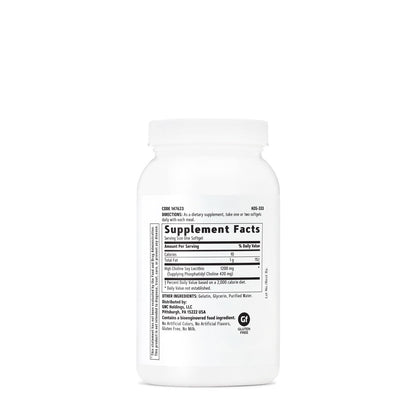 GNC Triple Lecithin 1200 mg – Nahrungsergänzungsmittel für Herz, Leber und Nervensystem, 90 Kapseln