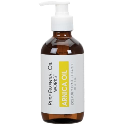 100% reines Arnikablütenöl von Pure Essential Oil Works – 237 ml, natürlich, parabenfrei