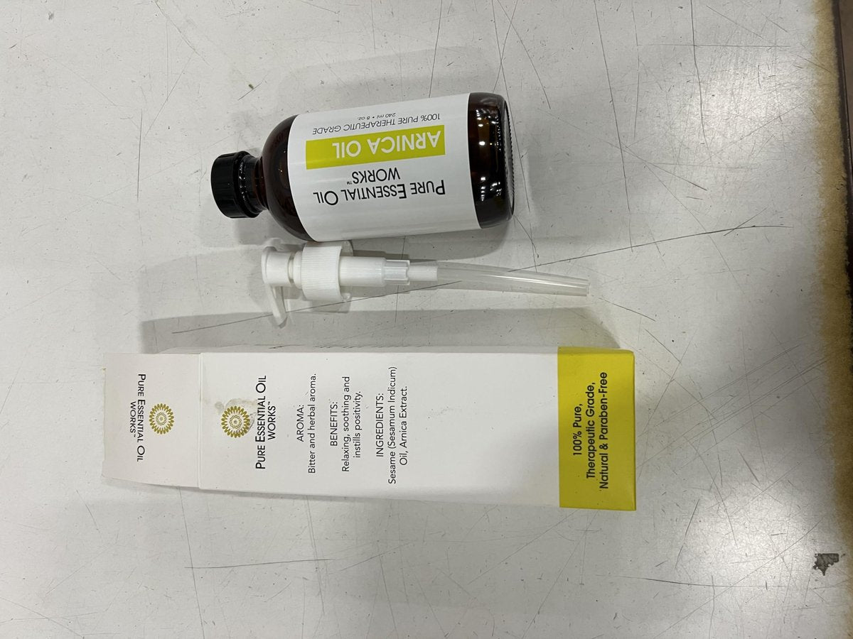 100% reines Arnikablütenöl von Pure Essential Oil Works – 237 ml, natürlich, parabenfrei