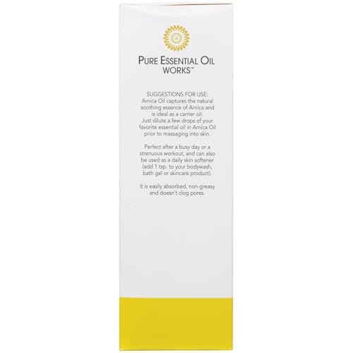 100% reines Arnikablütenöl von Pure Essential Oil Works – 237 ml, natürlich, parabenfrei