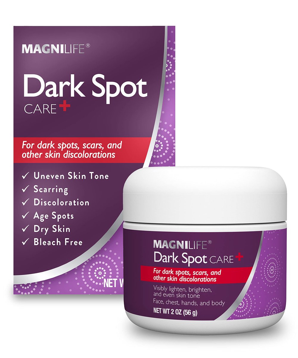 MagniLife Dark Spot Care – Aufhellende Creme ohne Bleichmittel für Pigmentflecken, Altersflecken, Narben, Verfärbungen & ungleichmäßigen Hautton, mit Bärentrauben- & Süßholzwurzelextrakt, 59 ml