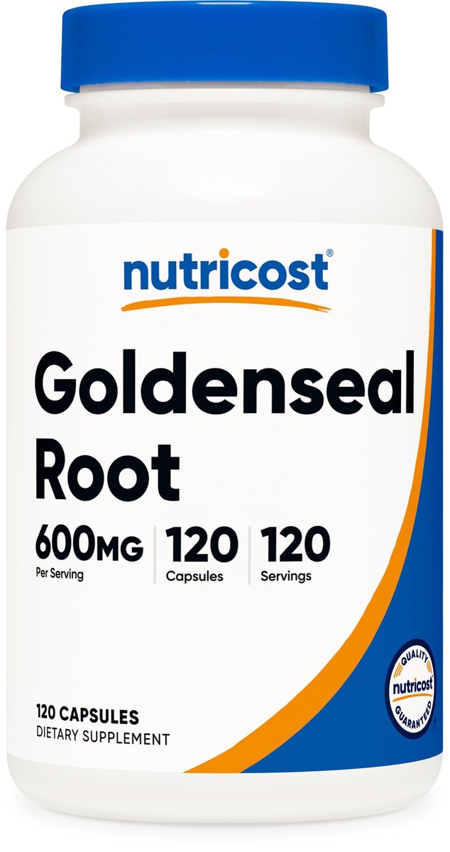 Nutricost Goldenseal Root 600mg, 120 Kapseln - Non-GMO, Glutenfrei, Vegetarische Kapseln