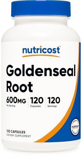 Nutricost Goldenseal Root 600mg, 120 Kapseln - Non-GMO, Glutenfrei, Vegetarische Kapseln