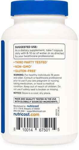 Nutricost Goldenseal Root 600mg, 120 Kapseln - Non-GMO, Glutenfrei, Vegetarische Kapseln