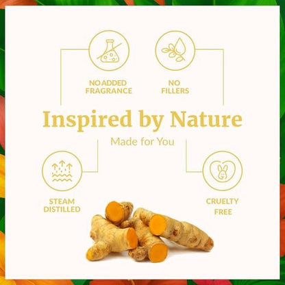 SVA Kurkuma Ätherisches Öl – 118 ml – 100% Natürliches Kurkumaöl – für Diffuser, Haarpflege, Gesicht, Hautpflege, Aromatherapie, Kopfhaut- und Körpermassage, Seifen- und Kerzenherstellung – mit Pipette