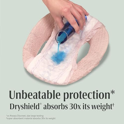 Depend Fresh Protection Inkontinenzslip für Frauen, Einweg, Maximum, Small, Blush, 19 Stück