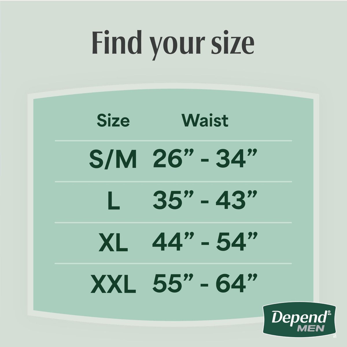 Depend Fresh Protection Inkontinenzslip für Männer, Einweg, Maximal, Large, Grau, 17 Stück