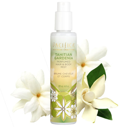 Pacifica Tahitian Gardenia Duftender Haar- & Körperspray, Alkoholfrei, Vegan & Tierversuchsfrei, 177 ml