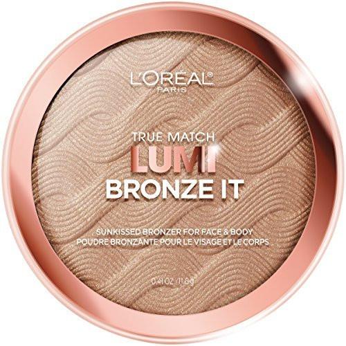 L'Oreal Paris True Match Lumi Bronze It Bronzer für Gesicht und Körper, hell, 0,41 fl oz