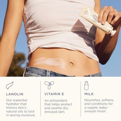 Lanolips Everywhere Cream – Ultra-feuchtigkeitsspendende Vitamin E & Lanolin Creme für Körper und Gesicht – Trockene, rissige Hautpflege für Kinder und Babys (85 ml / 2,9 oz)