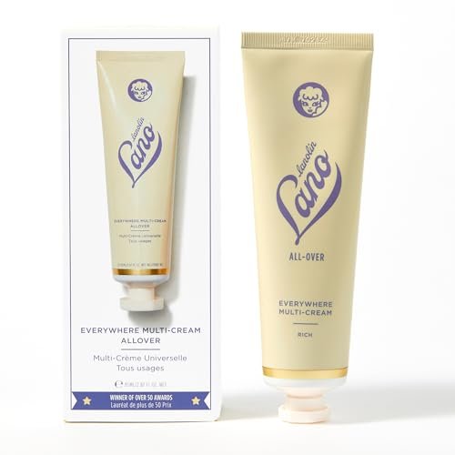 Lanolips Everywhere Cream – Ultra-feuchtigkeitsspendende Vitamin E & Lanolin Creme für Körper und Gesicht – Trockene, rissige Hautpflege für Kinder und Babys (85 ml / 2,9 oz)