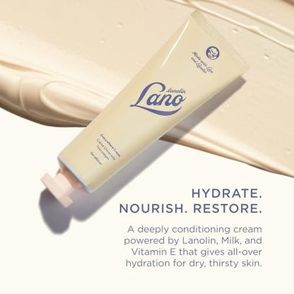 Lanolips Everywhere Cream – Ultra-feuchtigkeitsspendende Vitamin E & Lanolin Creme für Körper und Gesicht – Trockene, rissige Hautpflege für Kinder und Babys (85 ml / 2,9 oz)