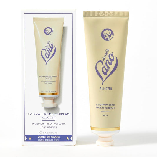 Lanolips Everywhere Cream – Ultra-feuchtigkeitsspendende Vitamin E & Lanolin Creme für Körper und Gesicht – Trockene, rissige Hautpflege für Kinder und Babys (85 ml / 2,9 oz)