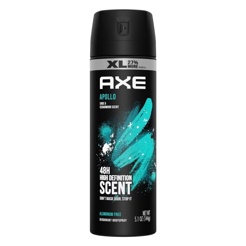 AXE Apollo XL Deodorant Body Spray – 24h Frische für Männer, 6,88 Unzen
