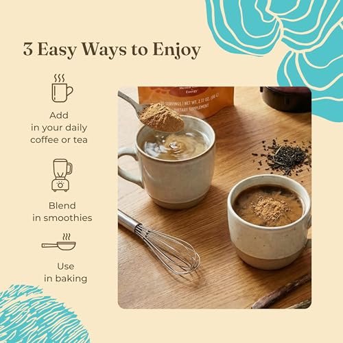 Four Sigmatic Calm Mushroom Blend | Adaptogen-Mischung mit Ashwagandha, Reishi, Tulsi, Cordyceps, Chaga, Hagebutten und mehr | Natürliche Stresslinderung und Immununterstützung | 30 Portionen