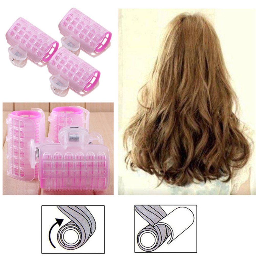 3er-Set Zauber-Biege-Lockenwickler für spiralförmige Locken – DIY Air Bang Lockenwickler für Frauen, Styling-Tool (Große Größe)