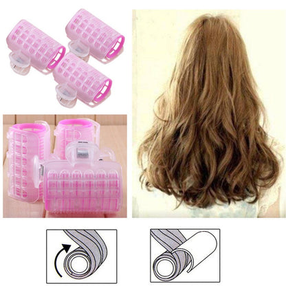 3er-Set Zauber-Biege-Lockenwickler für spiralförmige Locken – DIY Air Bang Lockenwickler für Frauen, Styling-Tool (Große Größe)