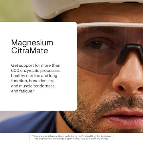 THORNE Magnesium CitraMate – Magnesiumcitrat & Malat Supplement – Unterstützt Herzgesundheit, Skelettmuskeln, Herz- & Lungenfunktion, Knochendichte & mehr – Drittgeprüft – 90 Portionen