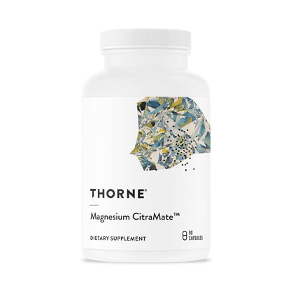 THORNE Magnesium CitraMate – Magnesiumcitrat & Malat Supplement – Unterstützt Herzgesundheit, Skelettmuskeln, Herz- & Lungenfunktion, Knochendichte & mehr – Drittgeprüft – 90 Portionen