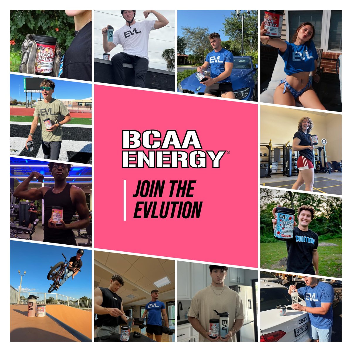 Evlution EVL BCAAs Aminosäuren Pulver – BCAA Pre Workout Pulver für Muskelregeneration, Wachstum & Ausdauer – Rehydrierendes Post-Workout Getränk mit natürlichem Koffein – Pink Lemonade, 30 Portionen