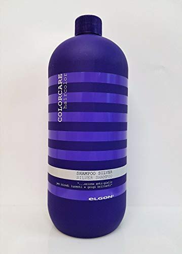 Elgon Silber Shampoo 1 Liter - Anti-Gelbstich Shampoo für blondes, graues und weißes Haar