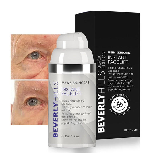 Beverly Hills Herren Instant Facelift & Augen Serum – Behandlung gegen Augenringe, Schwellungen und Falten