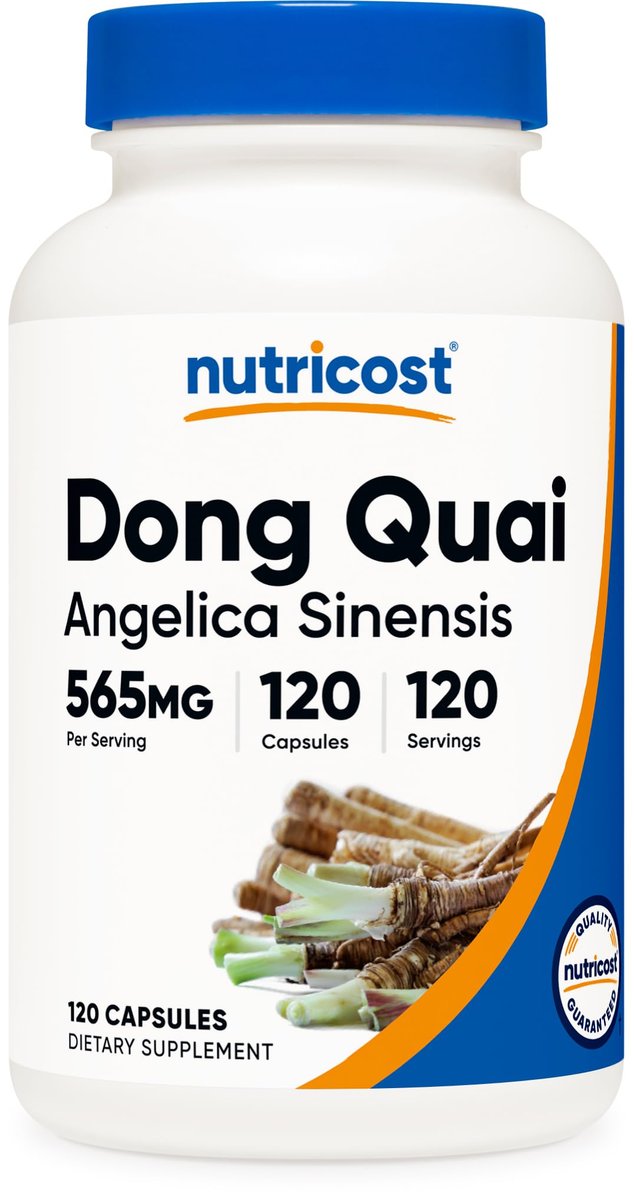 Nutricost Dong Quai 565mg, 120 Kapseln - Glutenfrei, Nicht-GMO, Vegetarische Kapseln - Angelica Sinensis