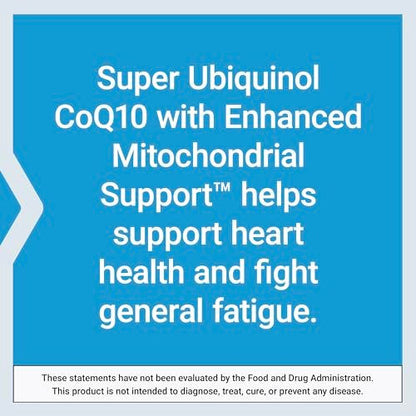Life Extension Super Ubiquinol CoQ10 100 mg – Herzgesundheit & Mitochondriale Unterstützung, 30 Softgels, Nicht-GVO, Glutenfrei
