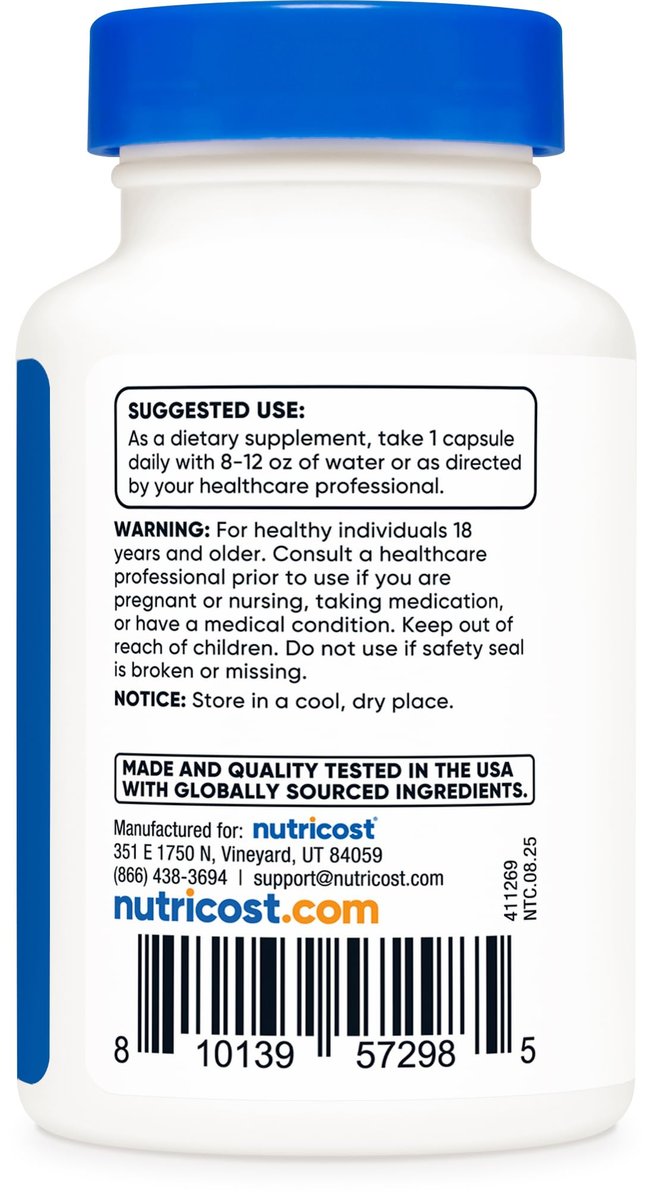 Nutricost Rhodiola Rosea 500mg – 60 vegane Kapseln, glutenfrei & nicht-GMO, pflanzliches Nahrungsergänzungsmittel