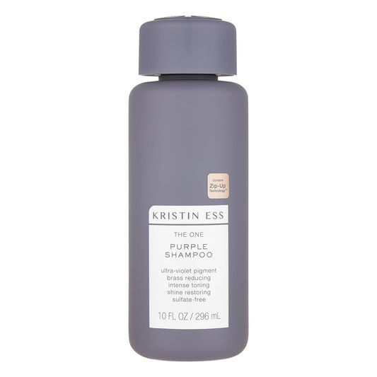 Kristin Ess Hair The One Purple Shampoo für blondes Haar – neutralisiert Gelb- und Messingtöne, verleiht Glanz, sulfat-, silikon- und parabenfrei, farb- und keratinverträglich, 296 ml