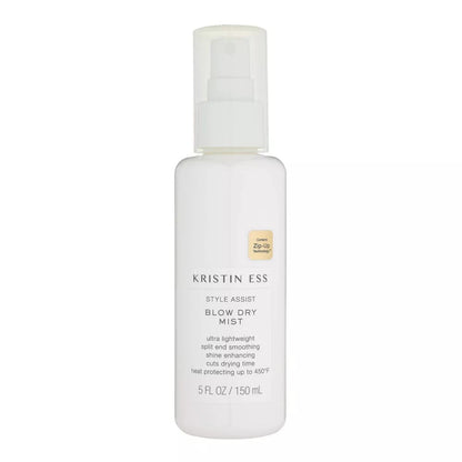 Kristin Ess Hydratinger Hitzeschutzspray für das Haar – Frizz-Kontrolle beim Föhnen + Glanzverstärkend – Anti-Luftfeuchtigkeit Thermischer Hitzeschutz – Repariert und schützt bis zu 232 °C – Birnenduft