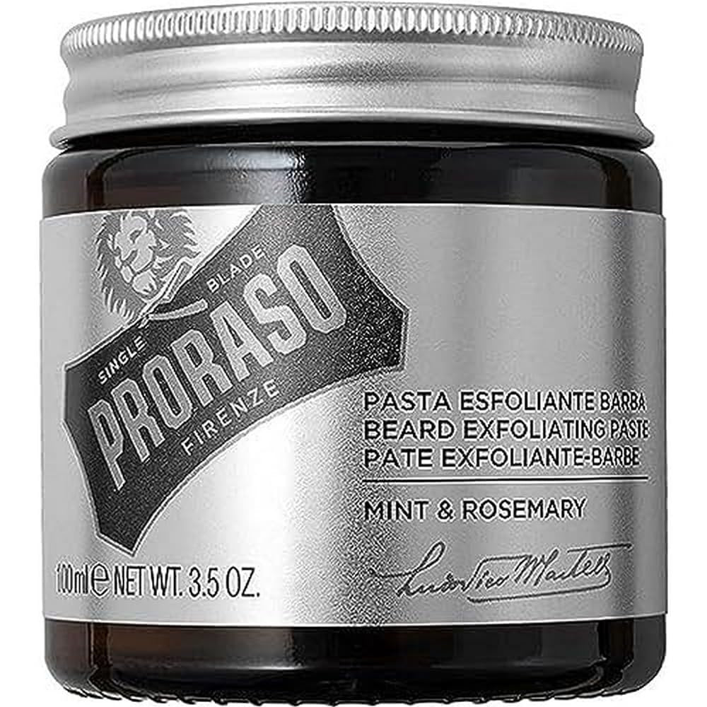 Proraso Rasierbart Peeling-Paste – Gesichtspeeling und Bartpeeling – Tägliche Reinigung für Haut und Barthaar – 100 ml