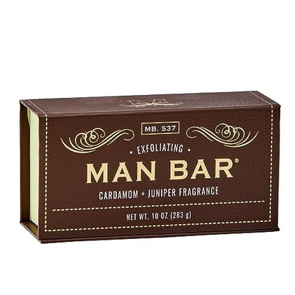 San Francisco Soap Company Peppered Cardamom And Juniper Man Bar – Peeling-Seife, ohne schädliche Chemikalien, für alle Hauttypen, hergestellt in den USA