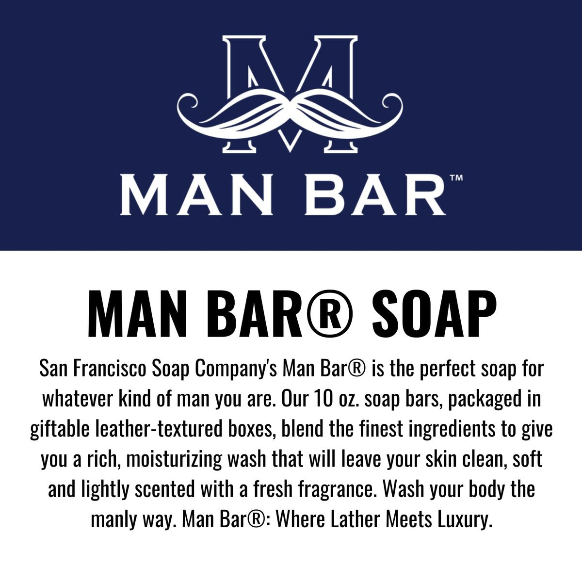 San Francisco Soap Company Peppered Cardamom And Juniper Man Bar – Peeling-Seife, ohne schädliche Chemikalien, für alle Hauttypen, hergestellt in den USA