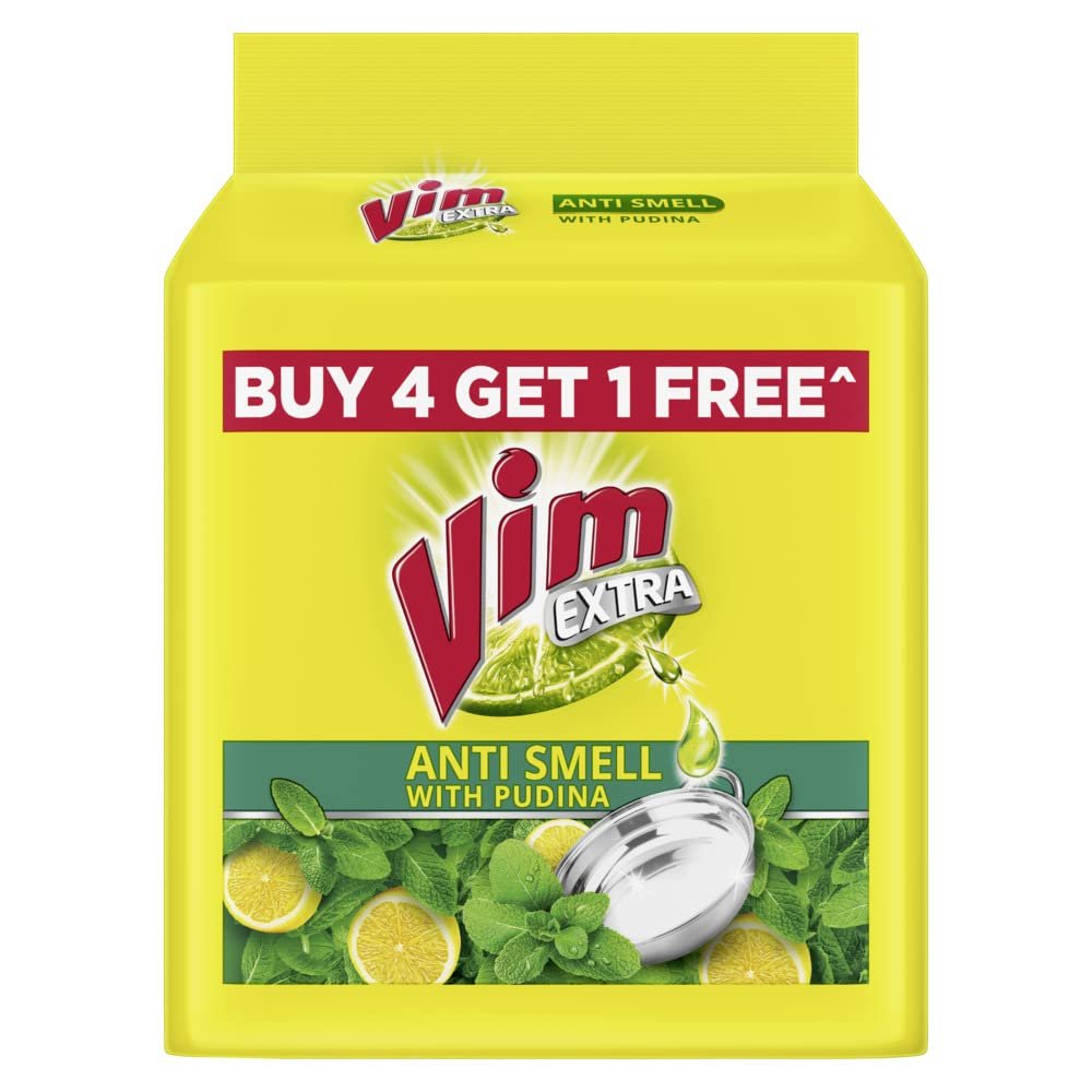 Vim Antismell mit Pudina – 5er-Pack (Kaufen Sie 4, erhalten Sie 1 kostenlos)