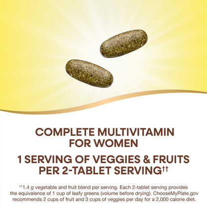 Nature's Way Alive! Women's Garden Goodness Complete Multivitamin – 60 Tabletten mit Bio-Grünkohl, Acai und Himbeere