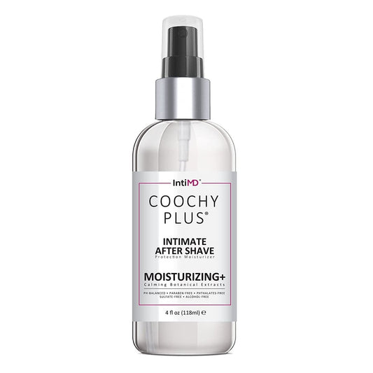 IntiMD COOCHY Intim After-Shave Schutzfeuchtigkeitspflege Plus – Beruhigender Nebel für den Intimbereich & Achselhöhlen – Antioxidantien-Formel gegen Rasierbrand, Juckreiz & eingewachsene Haare