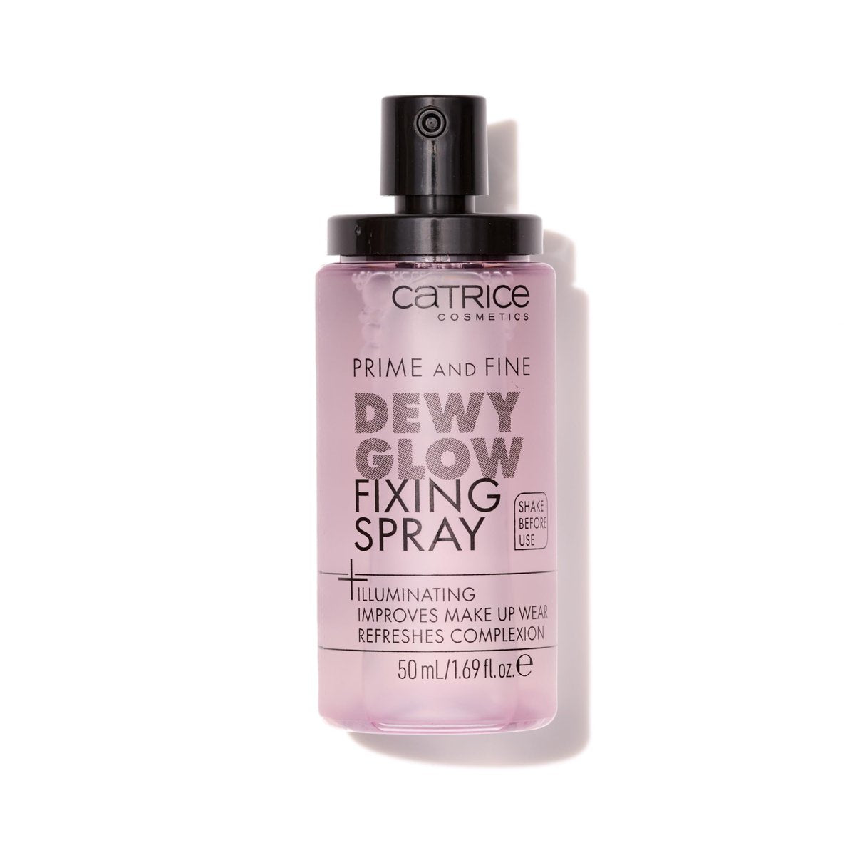 Catrice Prime & Fine Illuminating Dewy Glow Spray – Transparenter, schnell trocknender Fixierspray für strahlenden Teint (50 ml)