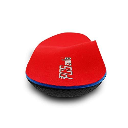 PCSsole Orthopädische Einlegesohlen mit Fußgewölbestütze für Plattfüße, Fußschmerzen, Plantarfasziitis – Einlegesohlen für Damen und Herren, Rot